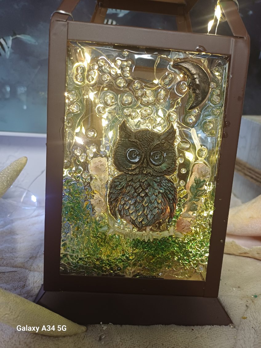 🦉✨ Handcrafted Glowing Owl Lantern