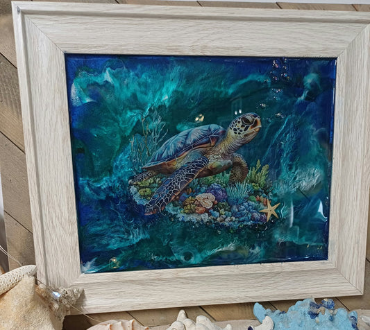 Sir Shellington Turtle Resin Picture